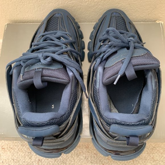 Balenciaga Track Sneakers Blue Pearl Sz 11 - Picture 11 of 16